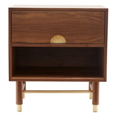 Tavolino Niguel in noce e ottone di Lawson-Fenning