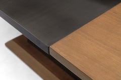 Walnut and Bronze Extension Dining Table by Greg Sheres In Stock