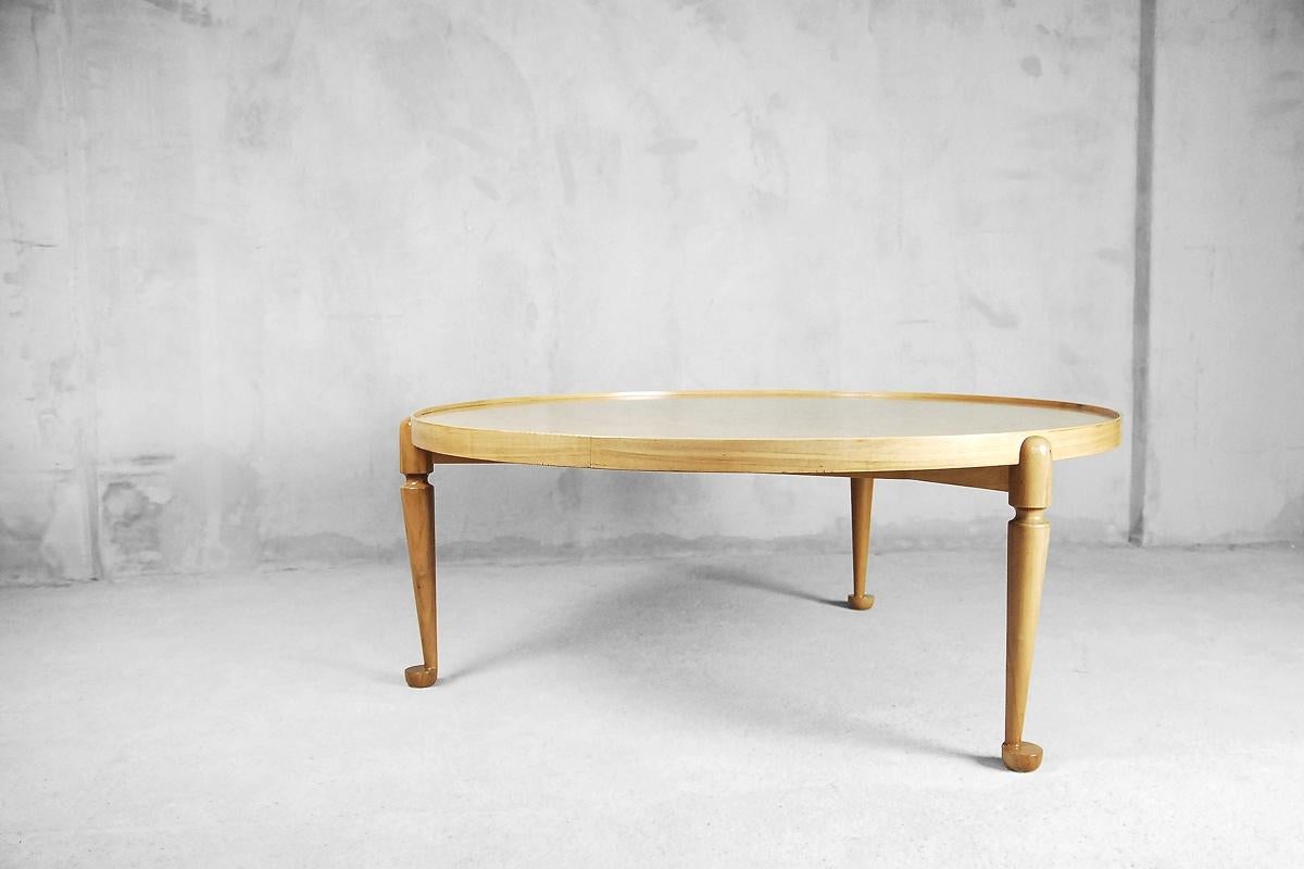 Walnut and Burled Wood 2139 Table by Josef Frank for Svenskt Tenn, 1948 For Sale 3