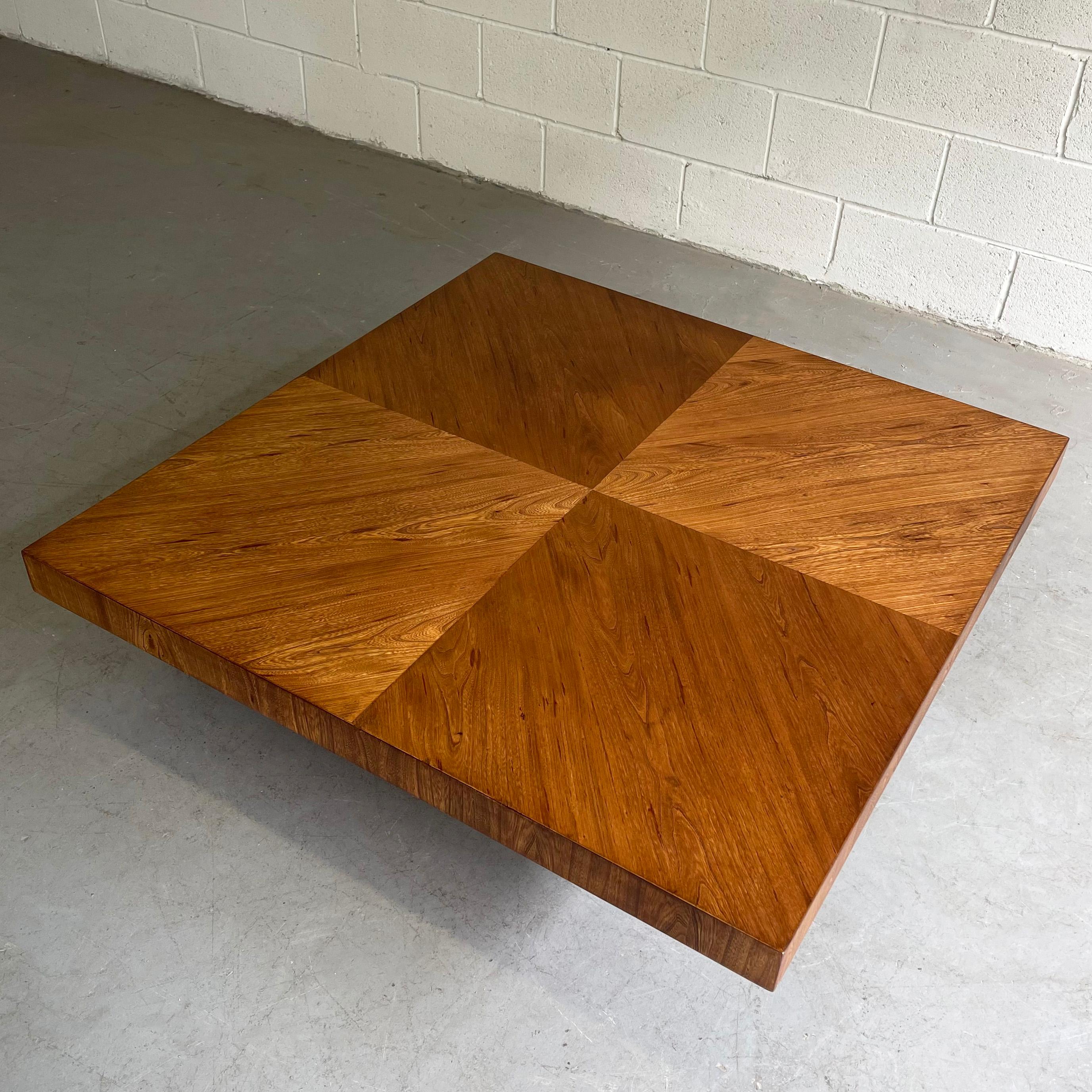 American Walnut and Chrome Coffee Table by Milo Baughman for Thayer Coggin