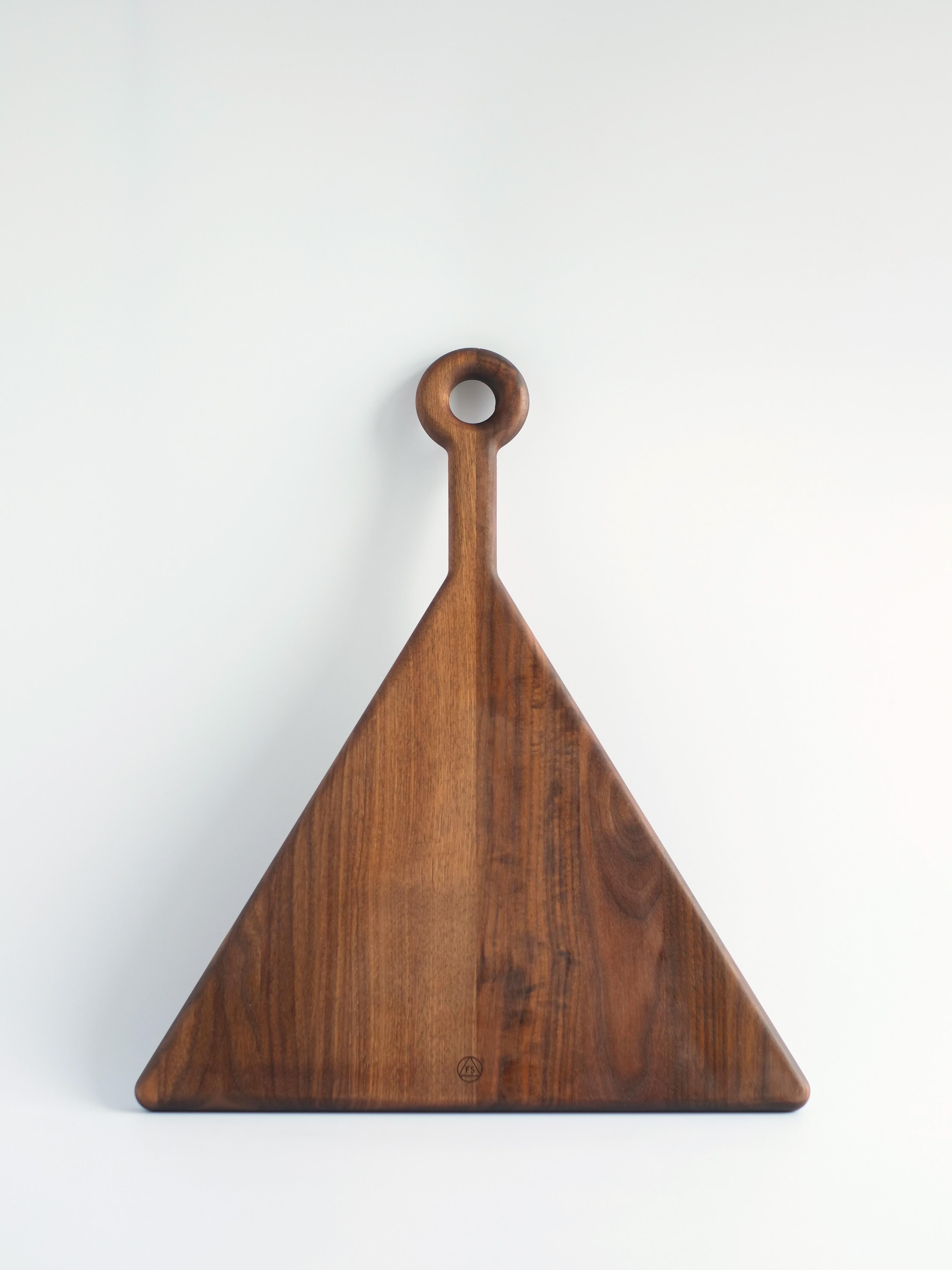 American Walnut and Curly Maple Plank Cutting Boards by Fort Standard, in Stock