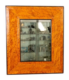 Walnut and Ebonized Mirror