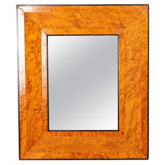 Walnut and Ebonized Mirror