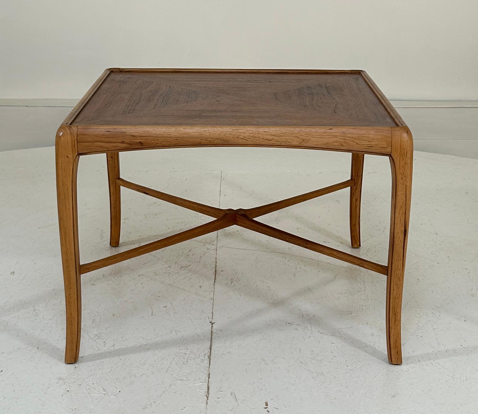 American Walnut and Fruitwood Table by Thomasville, 1965 For Sale