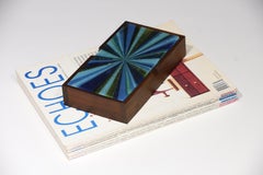 Walnut and Glass Box by Higgins