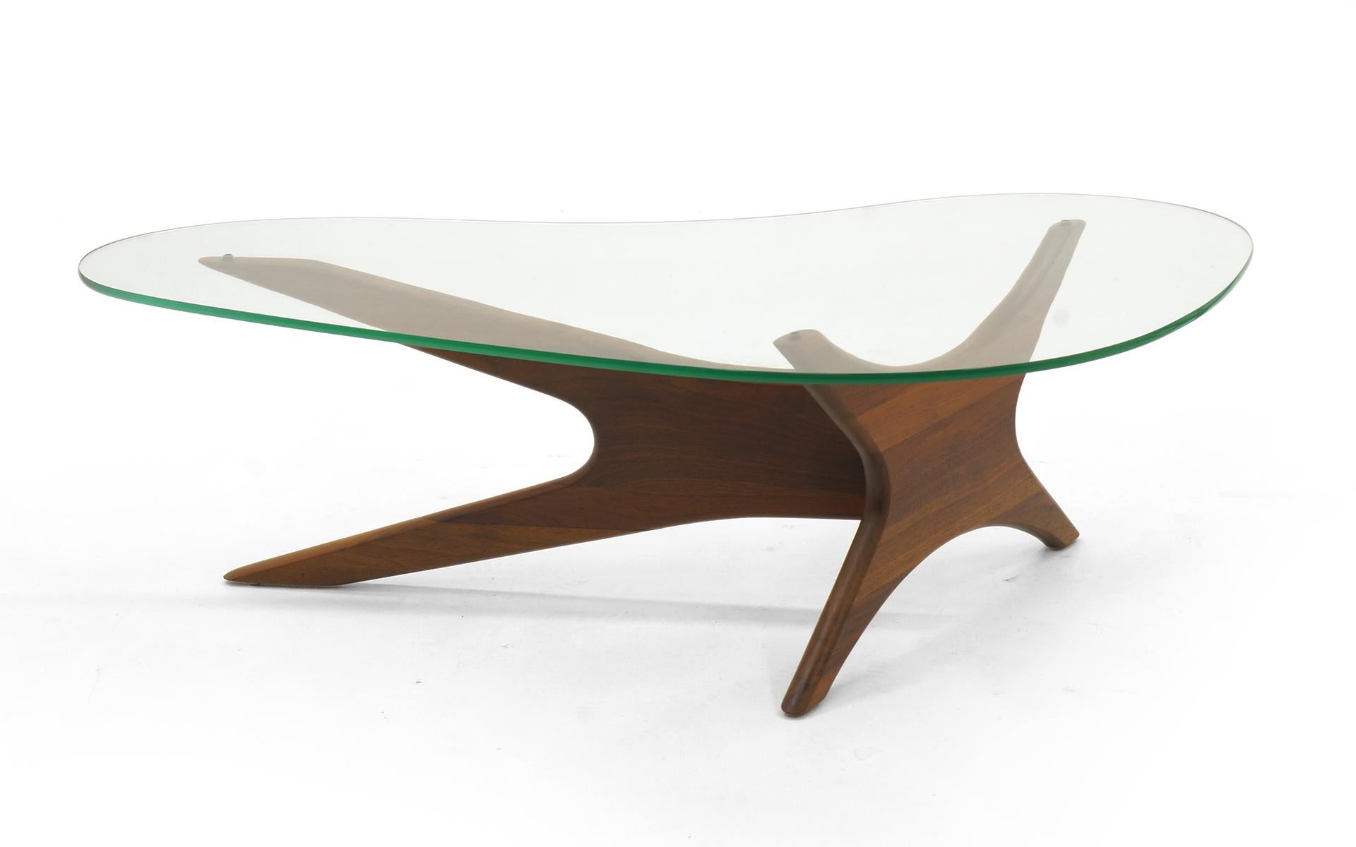 Walnut and Glass Coffee Table and Pair of Side Tables by Adrian Pearsall  1