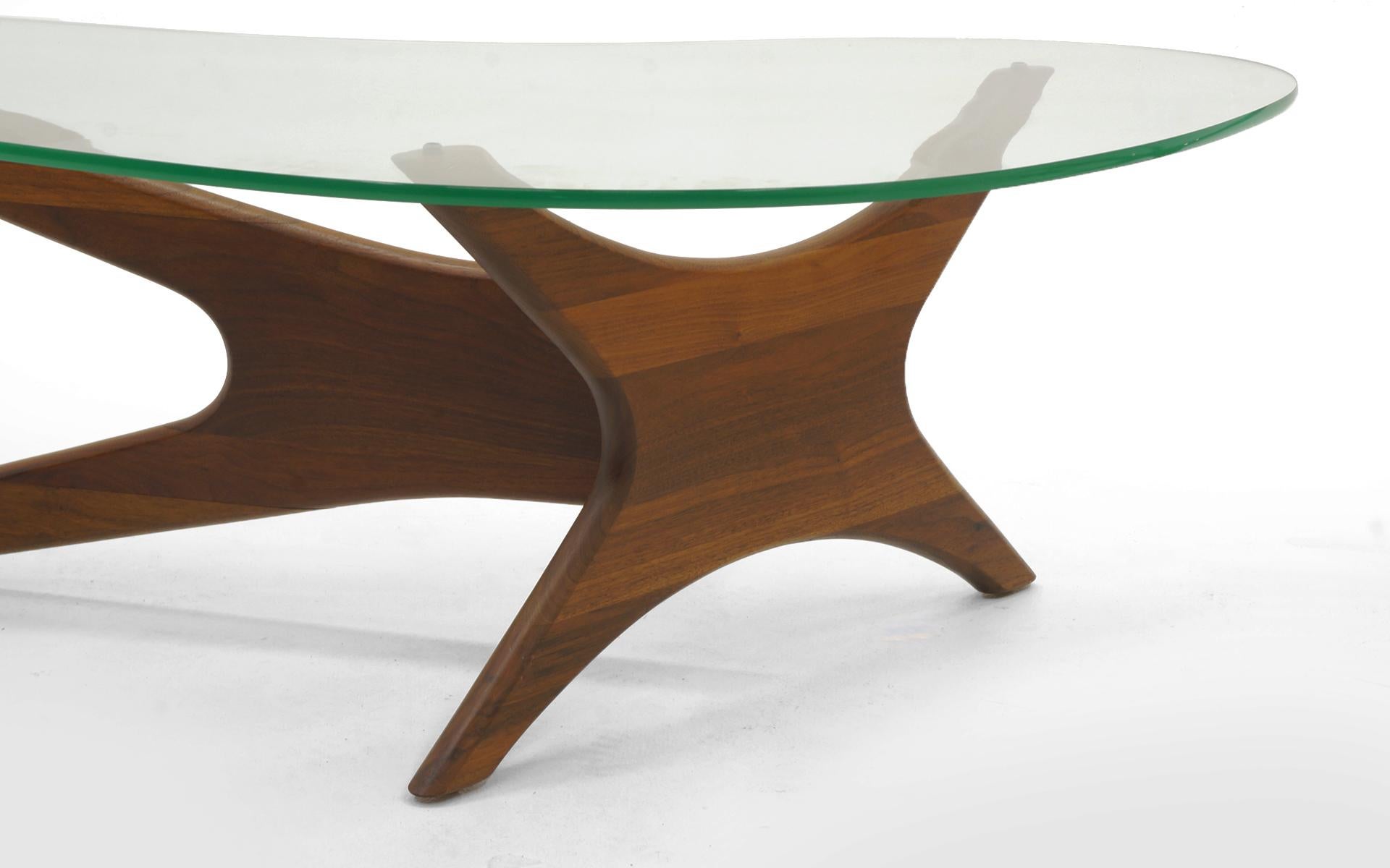 Walnut and Glass Coffee Table and Pair of Side Tables by Adrian Pearsall  2