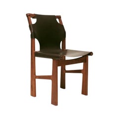 Walnut and Leather Cavaleira Dining Chair by Nikolai LaFuge