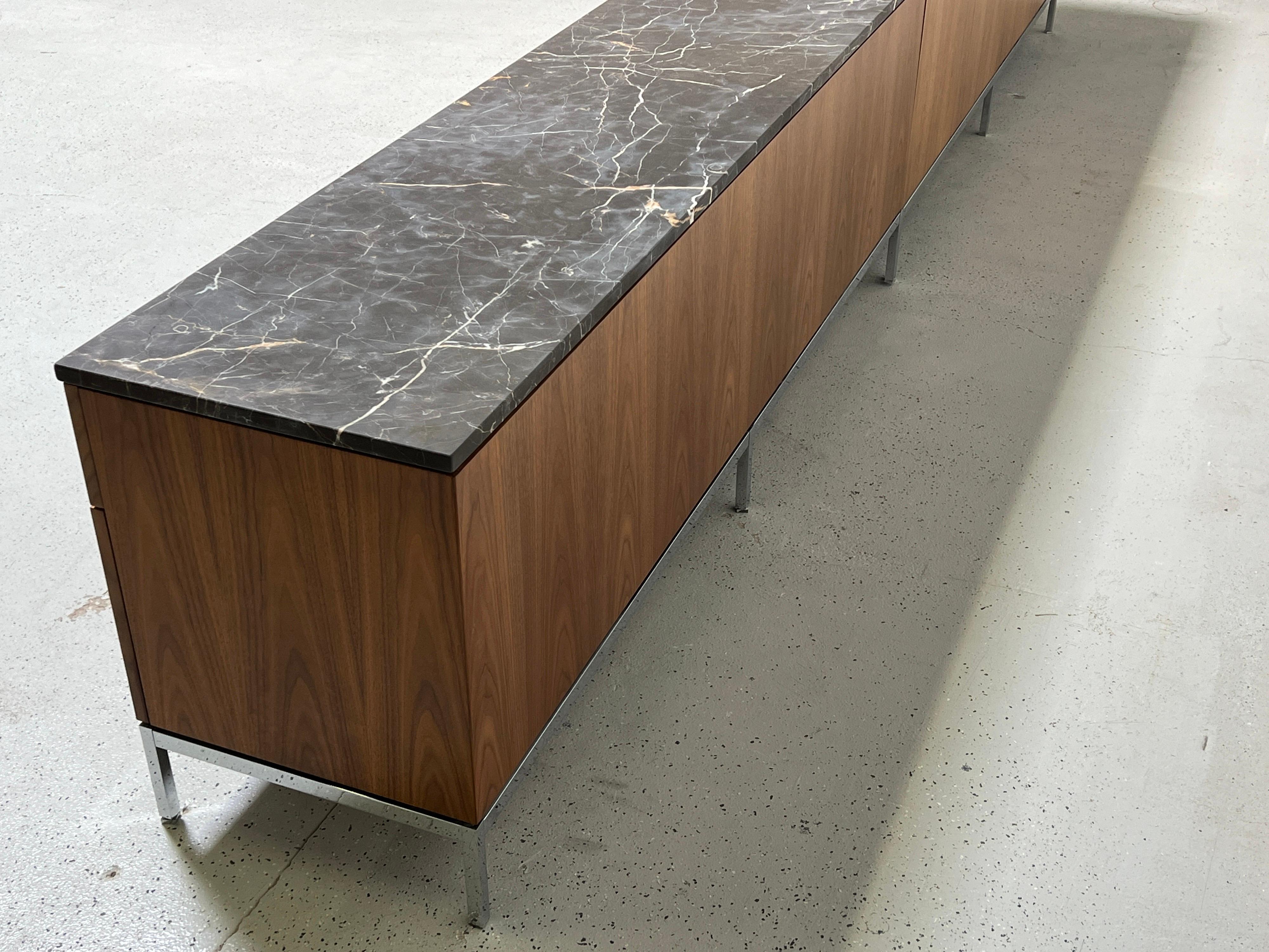 Walnut and Marble Credenza by Florence Knoll for Knoll 8