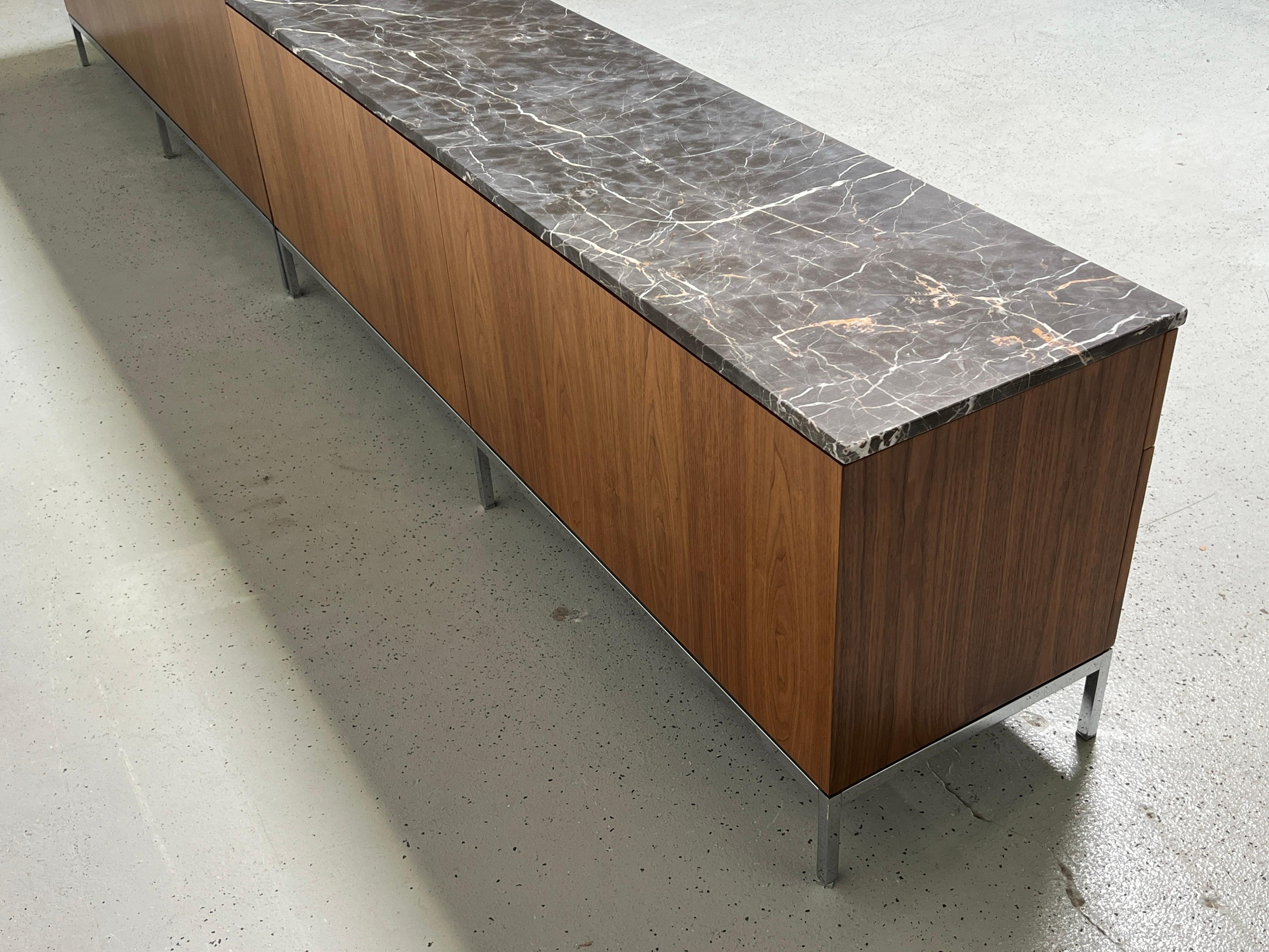 Walnut and Marble Credenza by Florence Knoll for Knoll 9