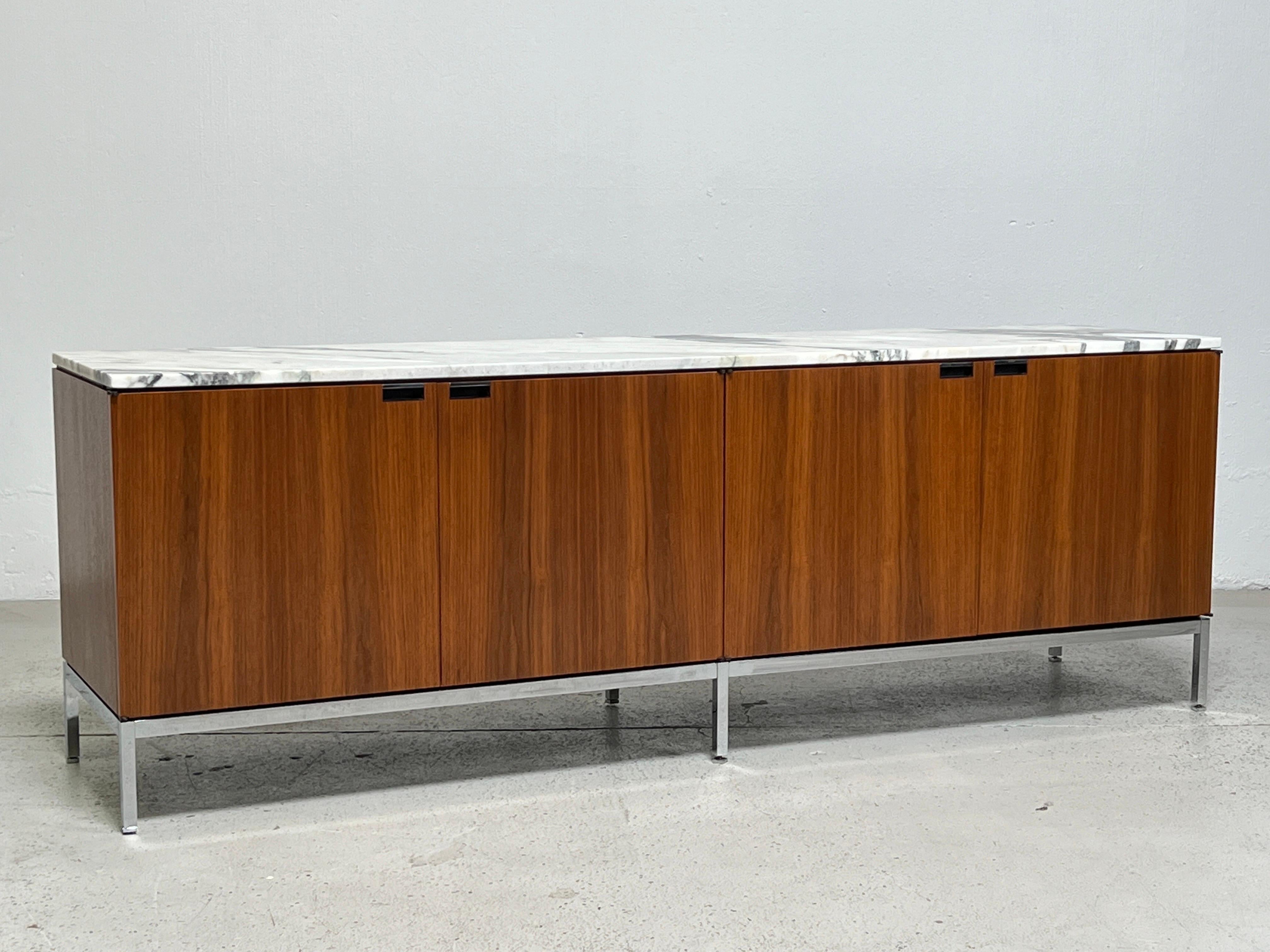 Walnut and Marble Credenza by Florence Knoll for Knoll 9