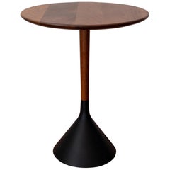 Walnut and Metal Occasional Table, 1960s
