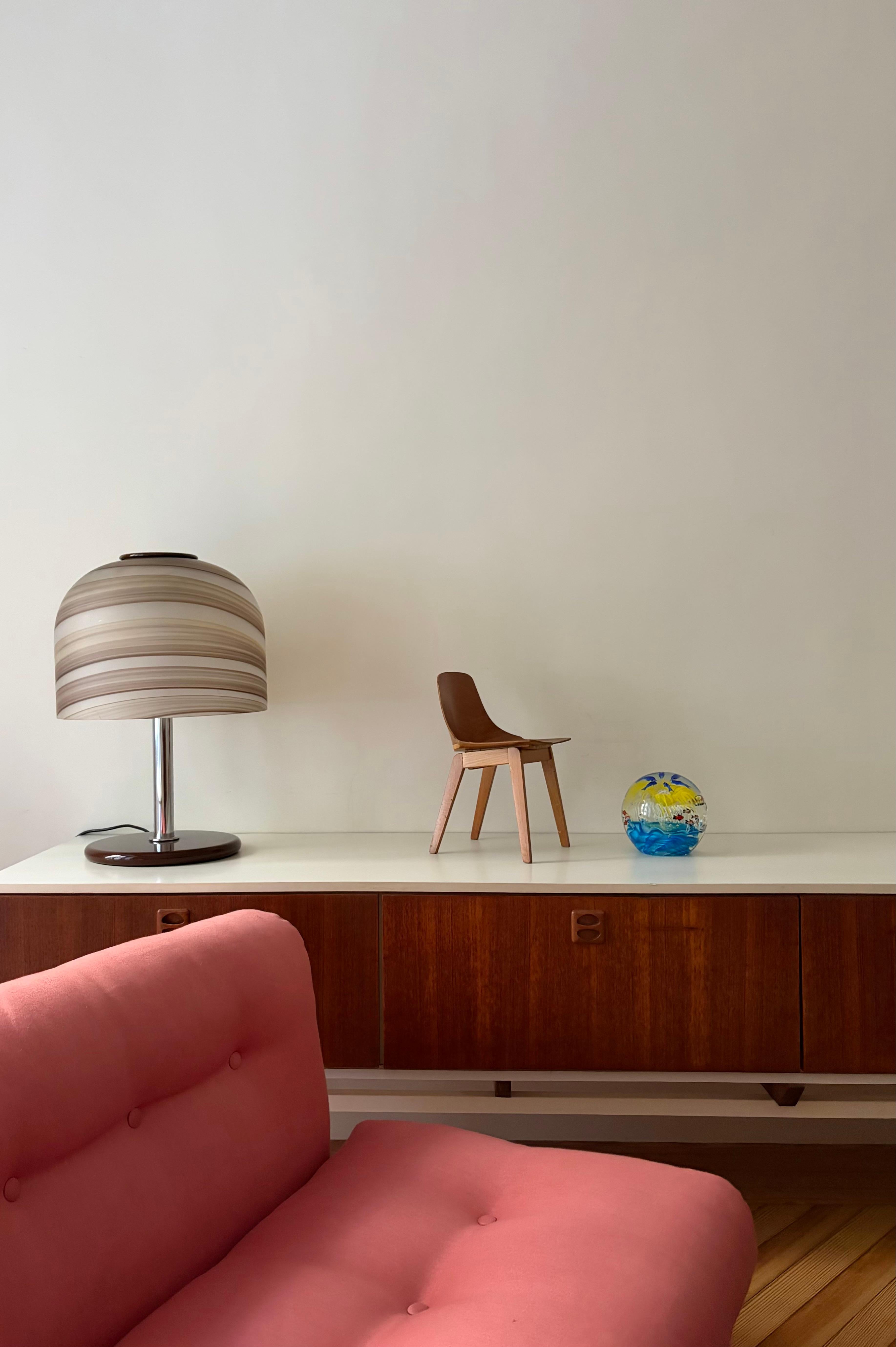 Walnut and Metal Sideboard in vendita 6