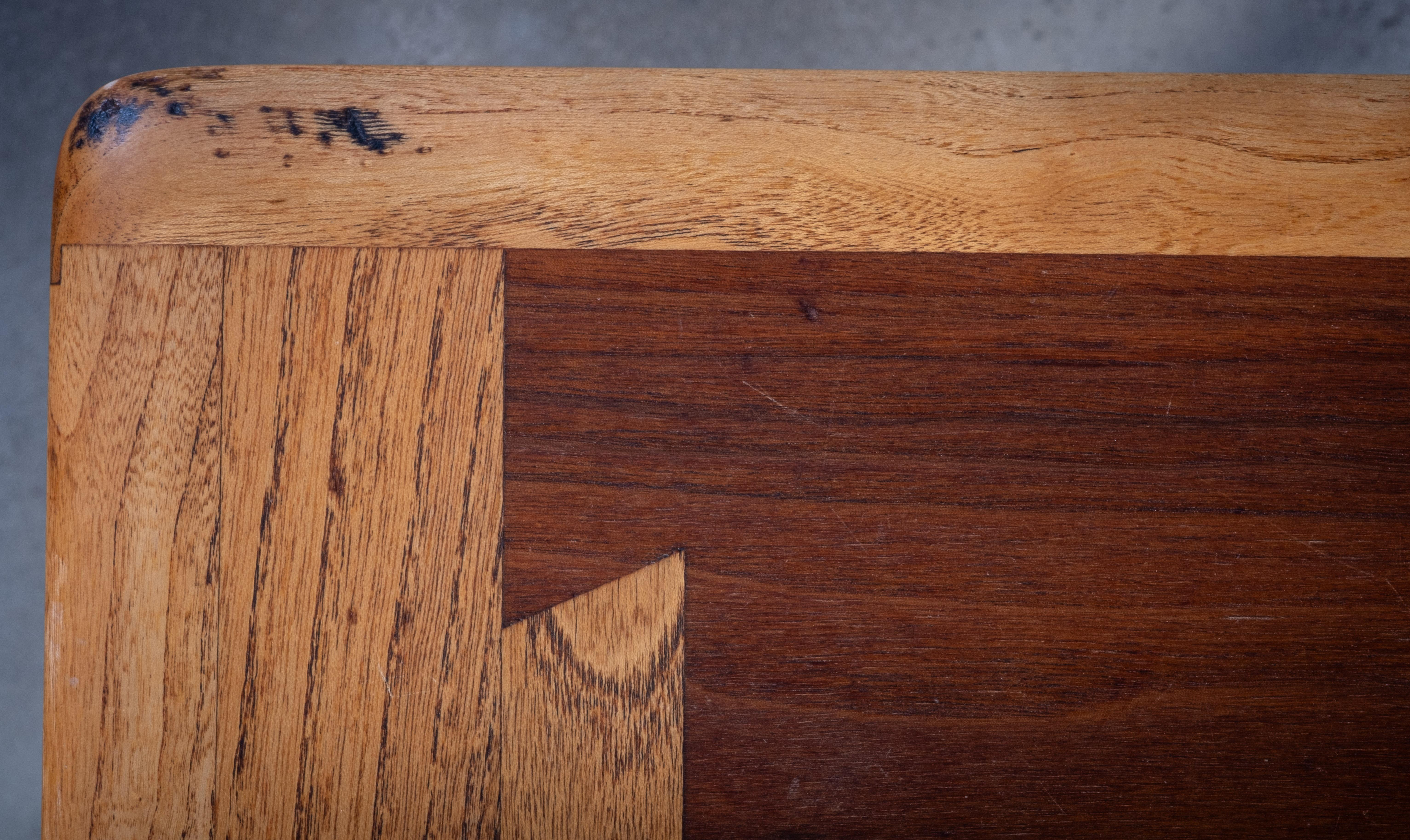 Walnut and Oak Coffee Table by Andre Bus for Lane Acclaim, 1960s For Sale 2