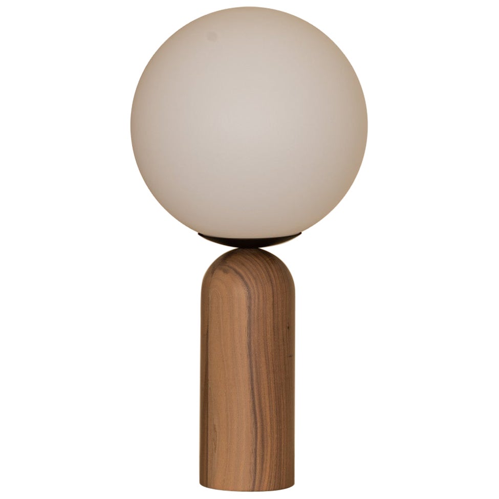 Walnut and Steel Atlas Table Lamp by Simone & Marcel