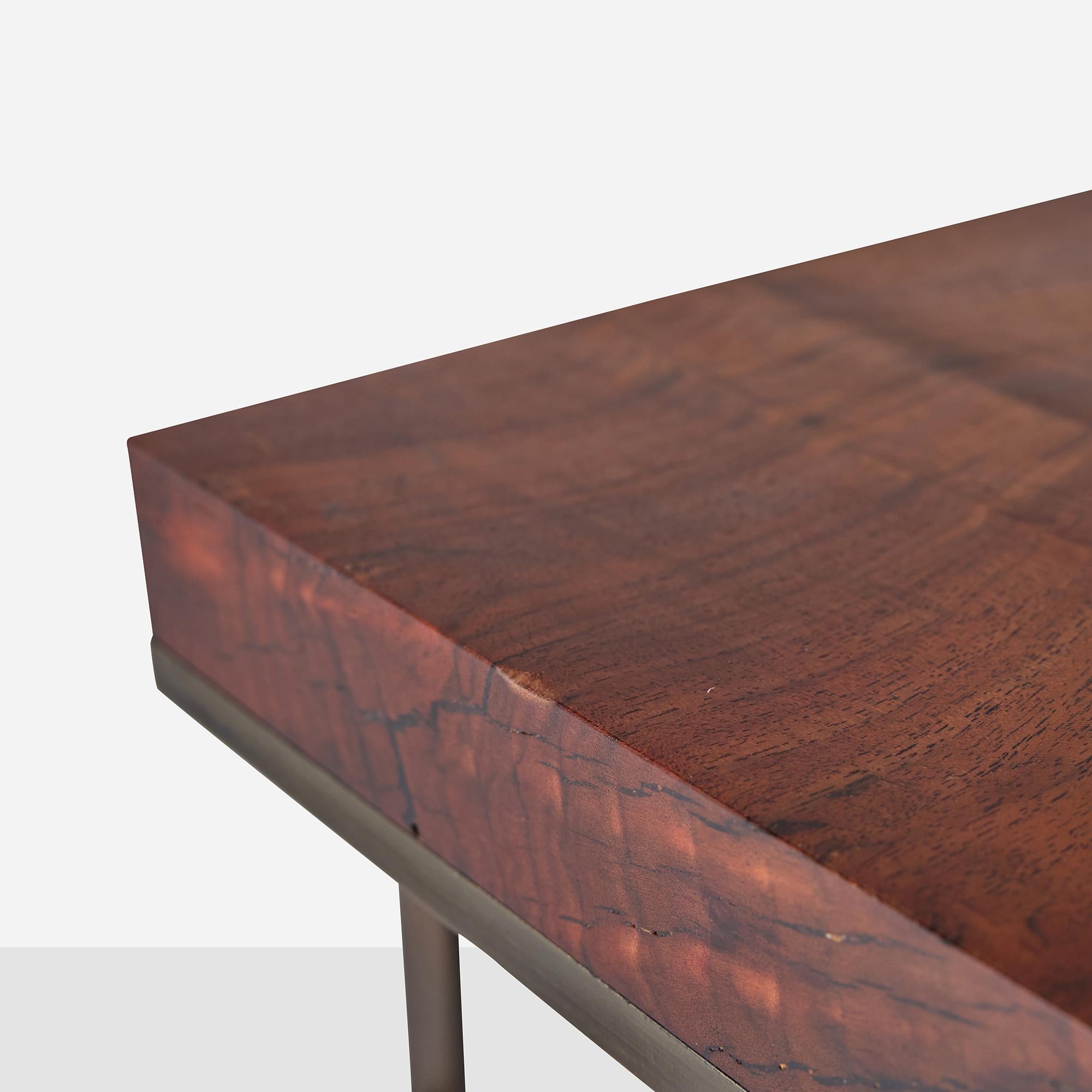 Walnut and Steel End Tables in the Style of Milo Baughman - 3 available in vendita 4