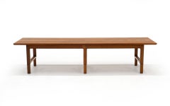 Walnut and Teak Coffee Table or Bench by Edward Wormley for Dunbar