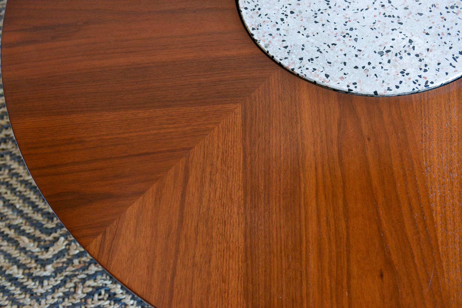 Walnut and Terrazzo Coffee Table by Harvey Probber, circa 1960 In Excellent Condition In Costa Mesa, CA