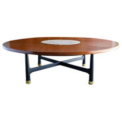 Walnut and Terrazzo Coffee Table by Harvey Probber, circa 1960 Walnut and Terrazzo Coffee Table by Harvey Probber, circa 1960