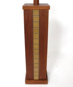 Walnut and Tile Lamp by Gordon and Jane Martz