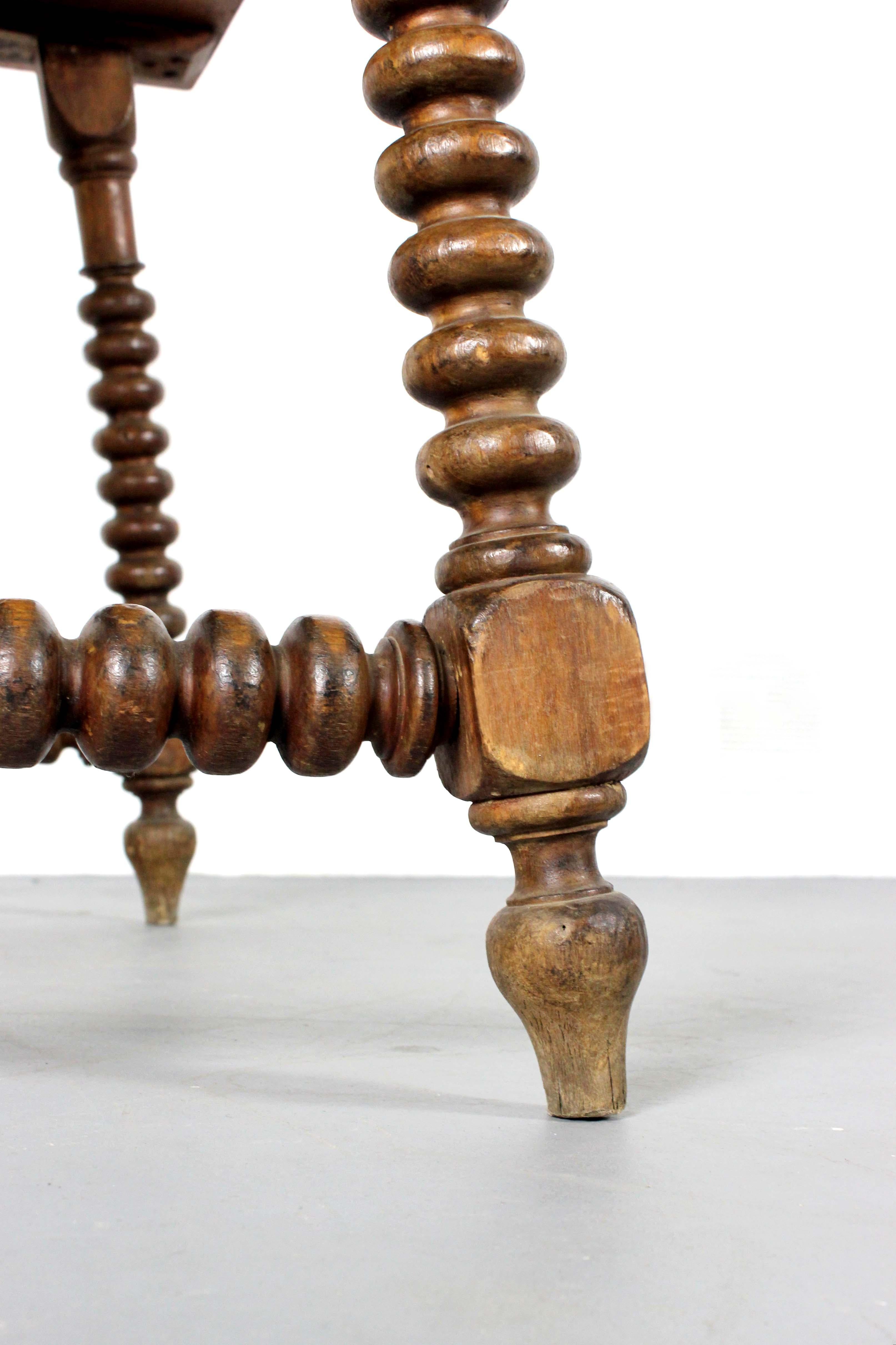 Mesa de nogal y hierro forjado para fiadores - Siglo XVIII - España en venta 1