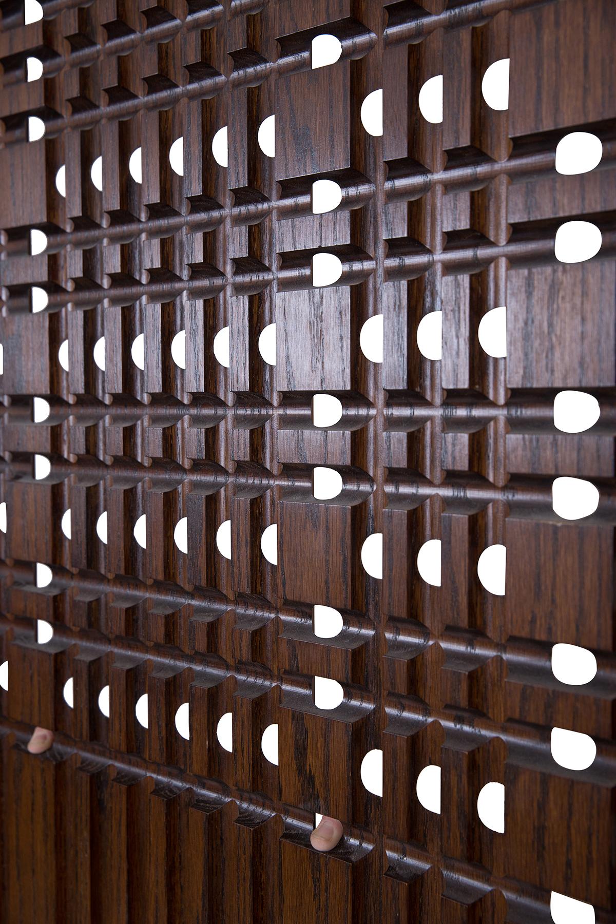 1960s Carved Walnut Architectural Panels In Good Condition In Phoenix, AZ