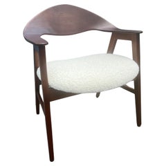 Sessel aus Nussbaumholz im Stil von Ejner Larsen & Aksel Bender Madsen, USA 1950er Jahre