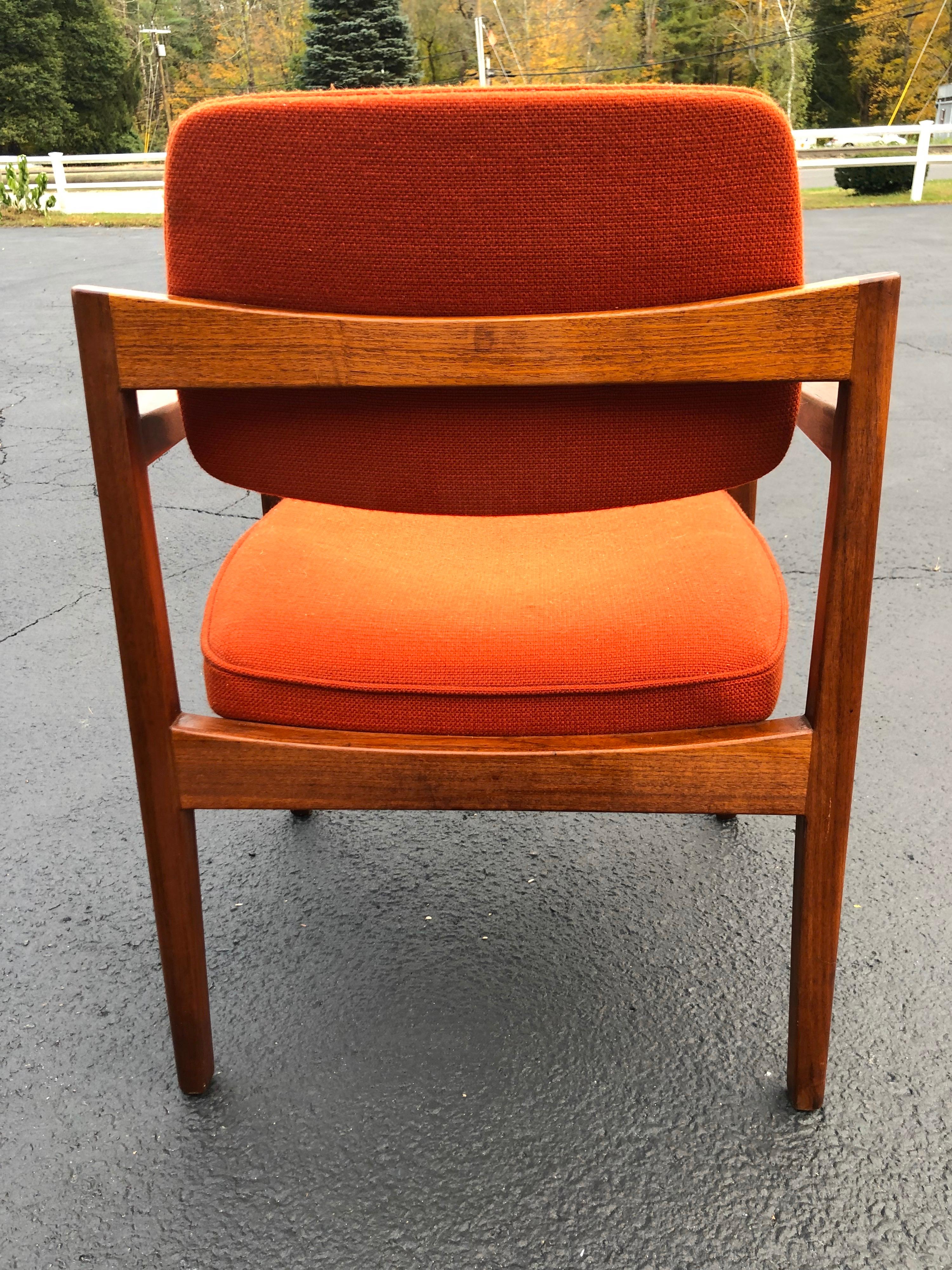 Walnut Armchair in the Style of Jens Risom 6