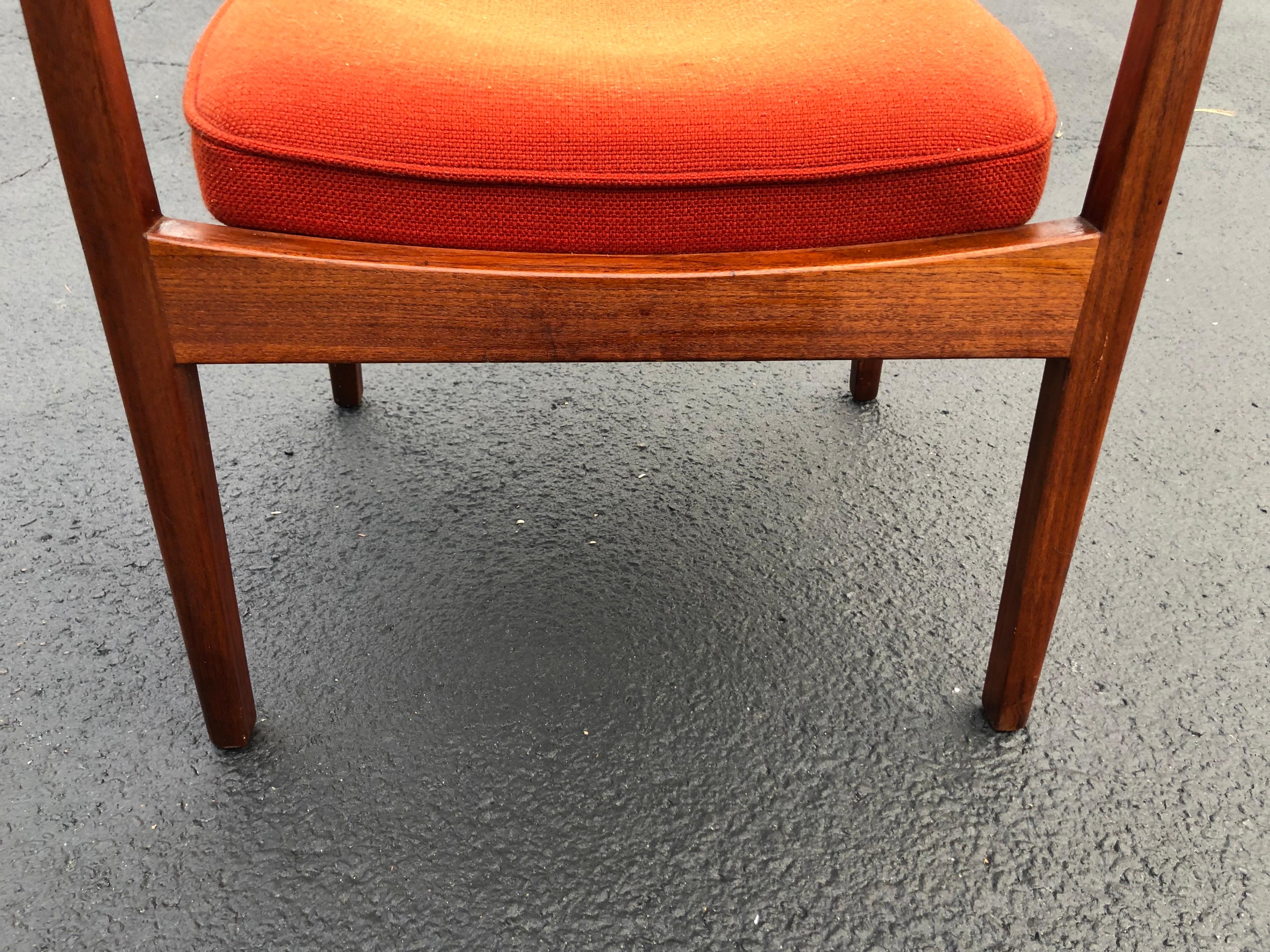 Walnut Armchair in the Style of Jens Risom 7