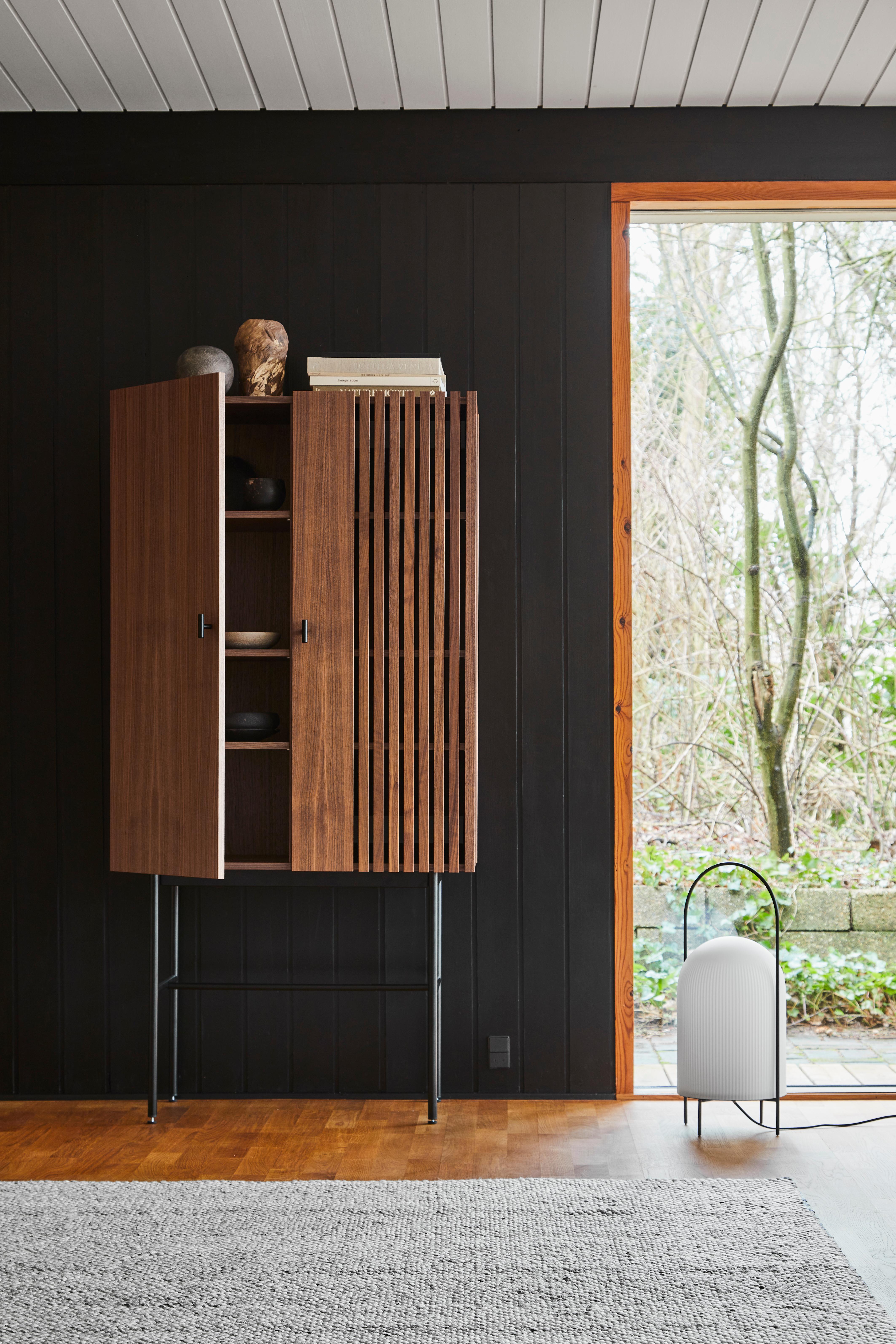 Contemporary Walnut Array Highboard 80 by Says Who For Sale