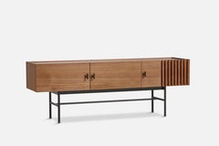 Walnut Array Low Sideboard 150 Leg Frame by Says Who