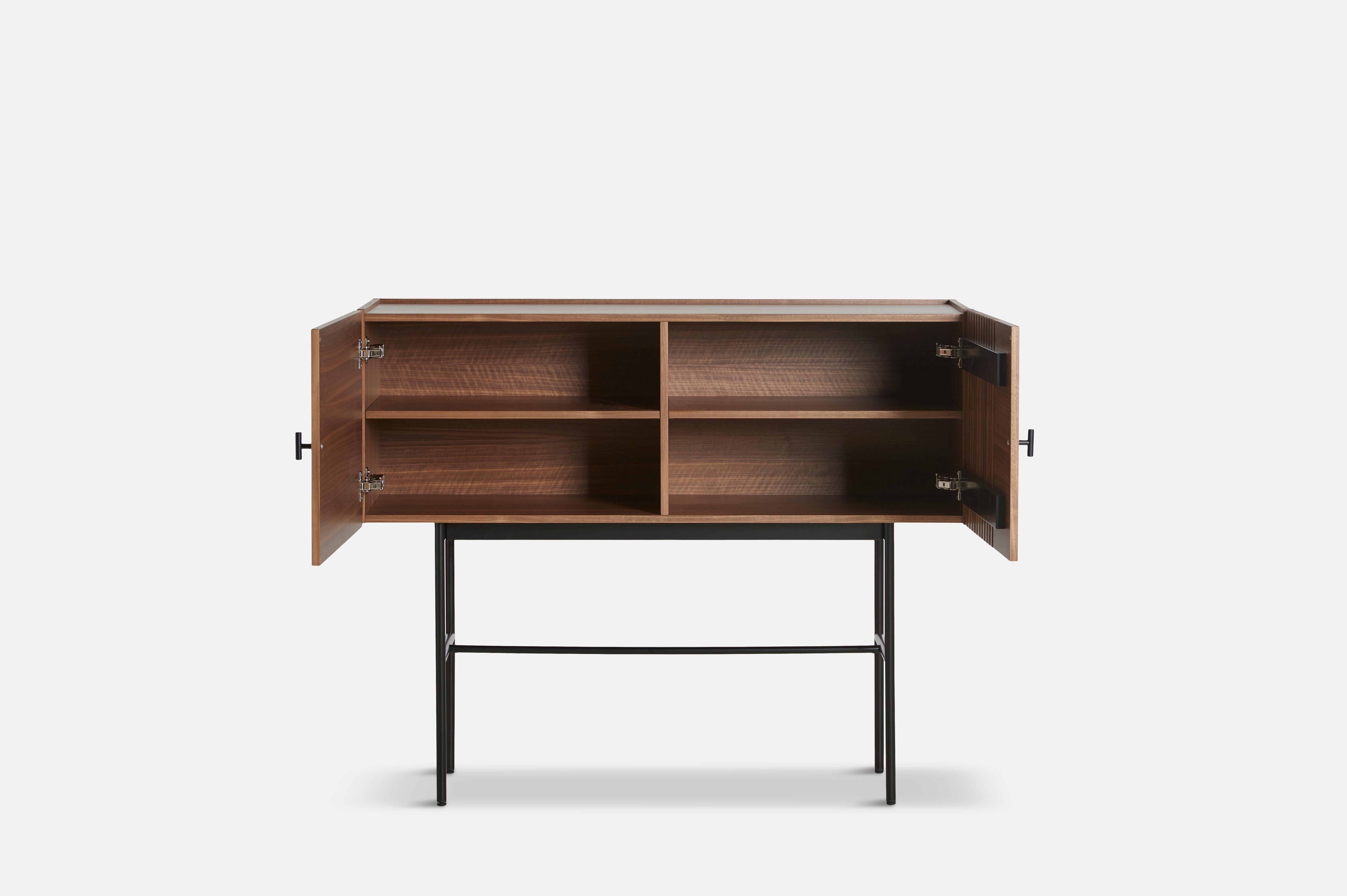 Post-Modern Walnut Array Sideboard 120 by Says Who For Sale