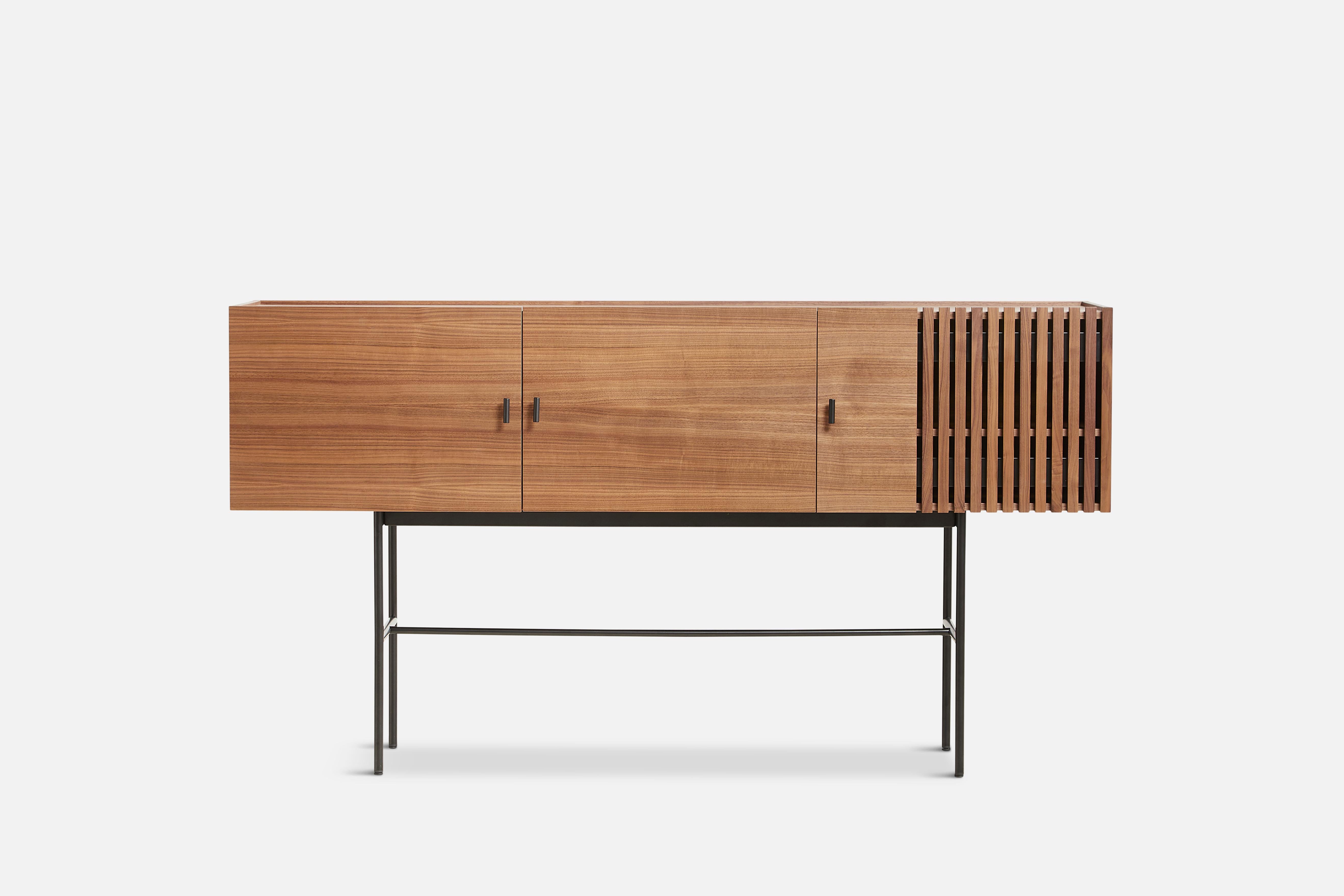 Post-Modern Walnut Array Sideboard 180 by Says Who For Sale