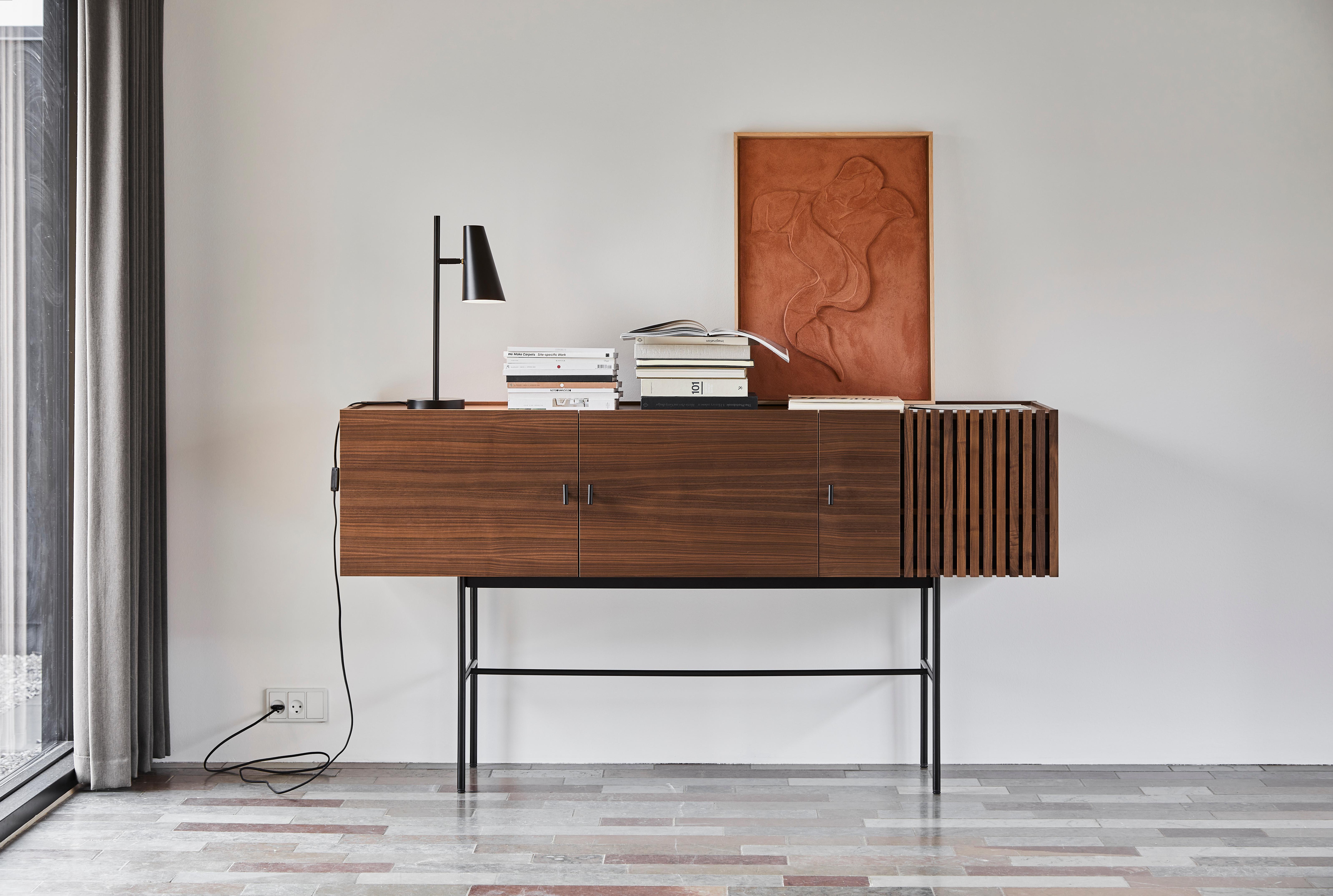 Metal Walnut Array Sideboard 180 by Says Who For Sale