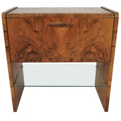 Walnut Art Deco Cabinet, 1960s