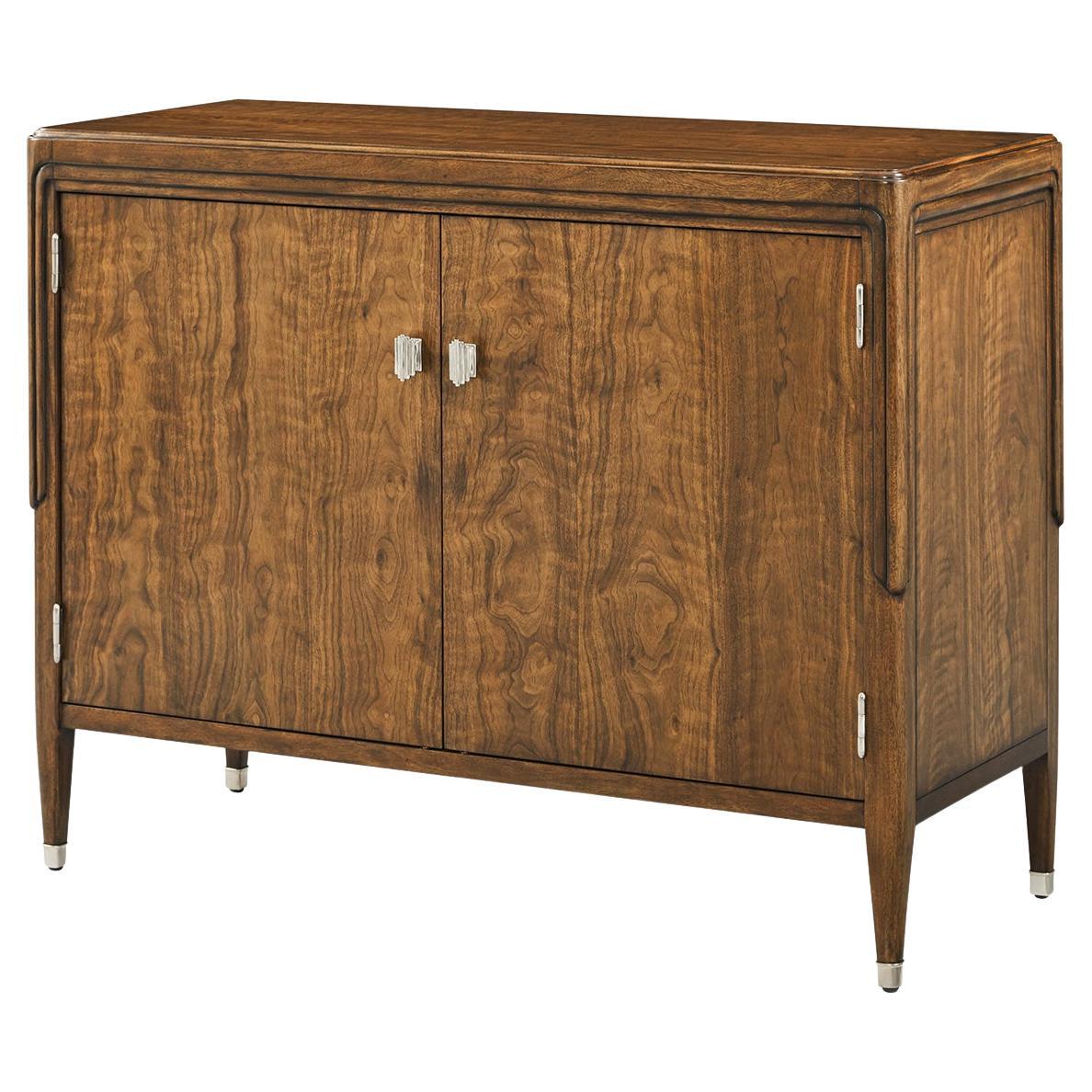Walnut Art Deco Cabinet