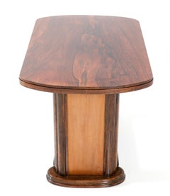 Tavolino in noce Art Deco di Gebroeders Reens Amsterdam, anni '30