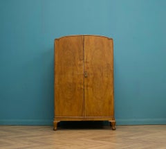 Walnut Art Deco Compactum Compact Wardrobe, 1930s