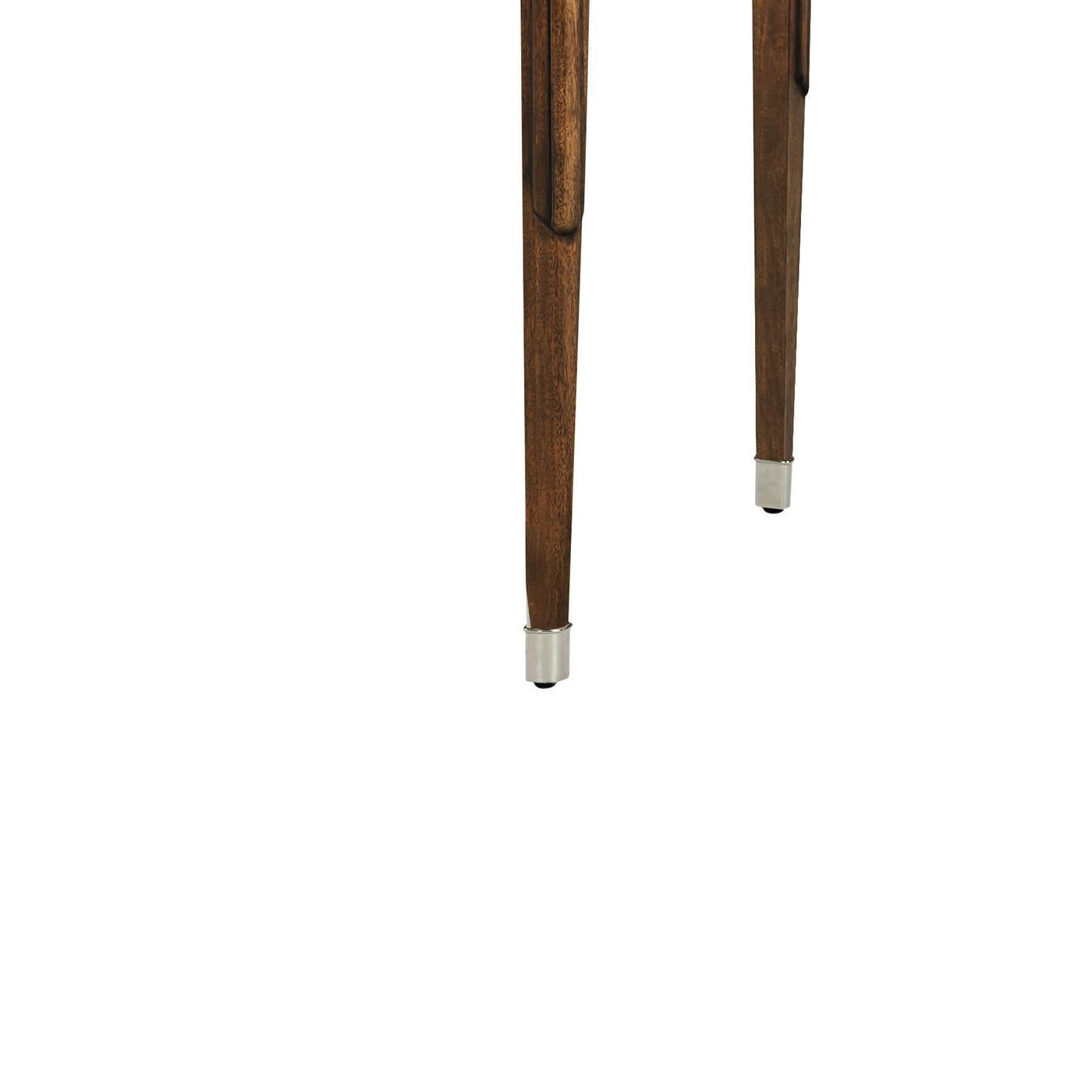 Vietnamese Walnut Art Deco Desk For Sale