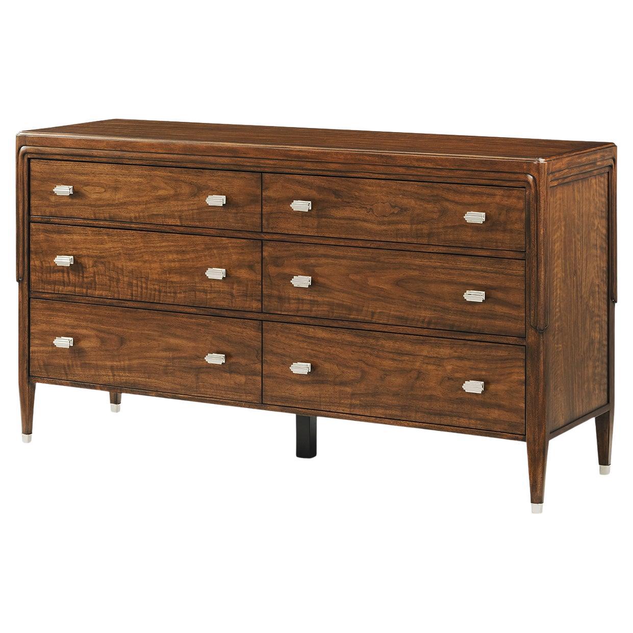 Walnut Art Deco Dresser