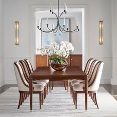 Walnut Art Deco Extension Dining Table