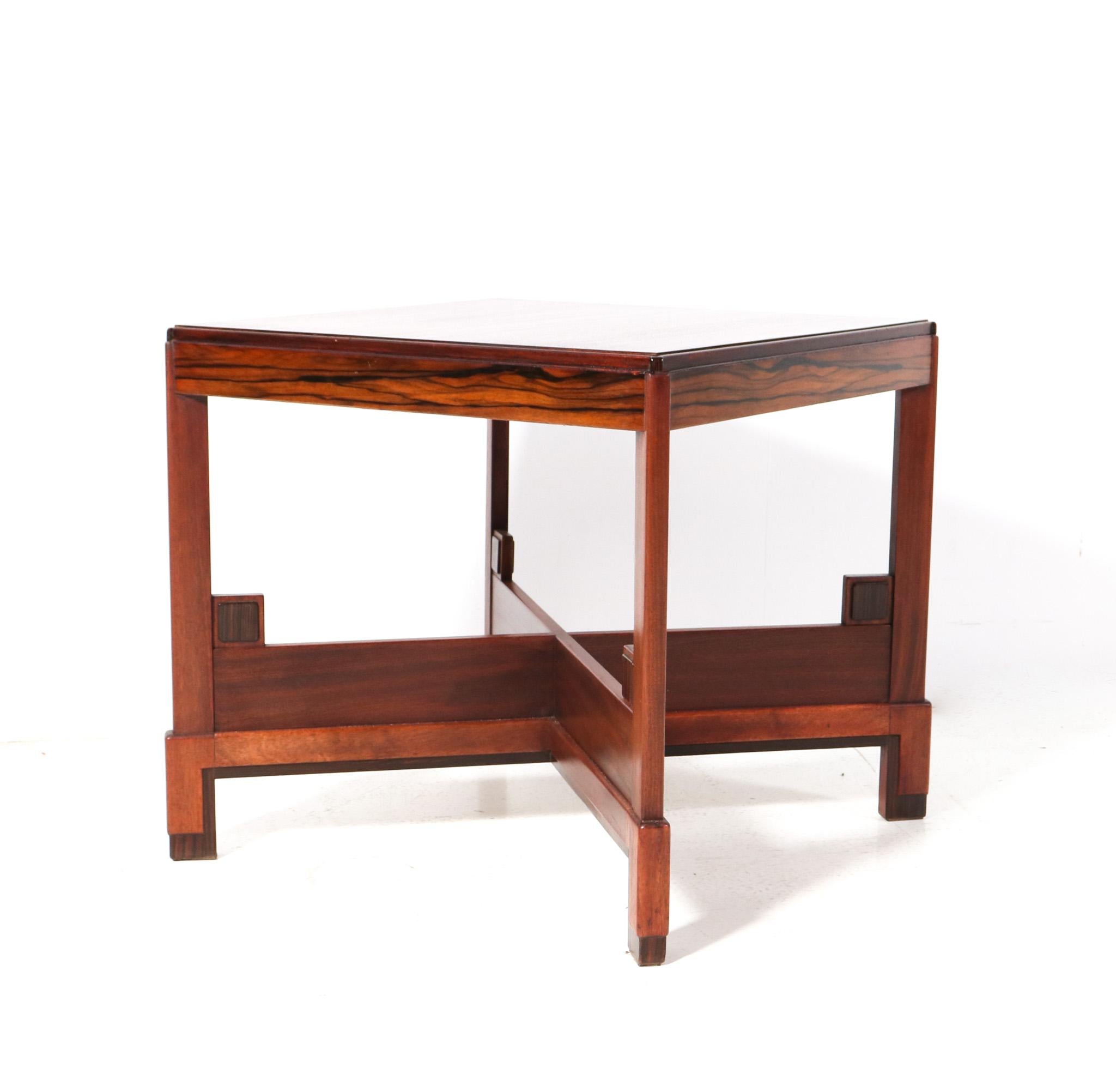 Dutch Walnut Art Deco Modernist Coffee table or Cocktail table, 1920s For Sale