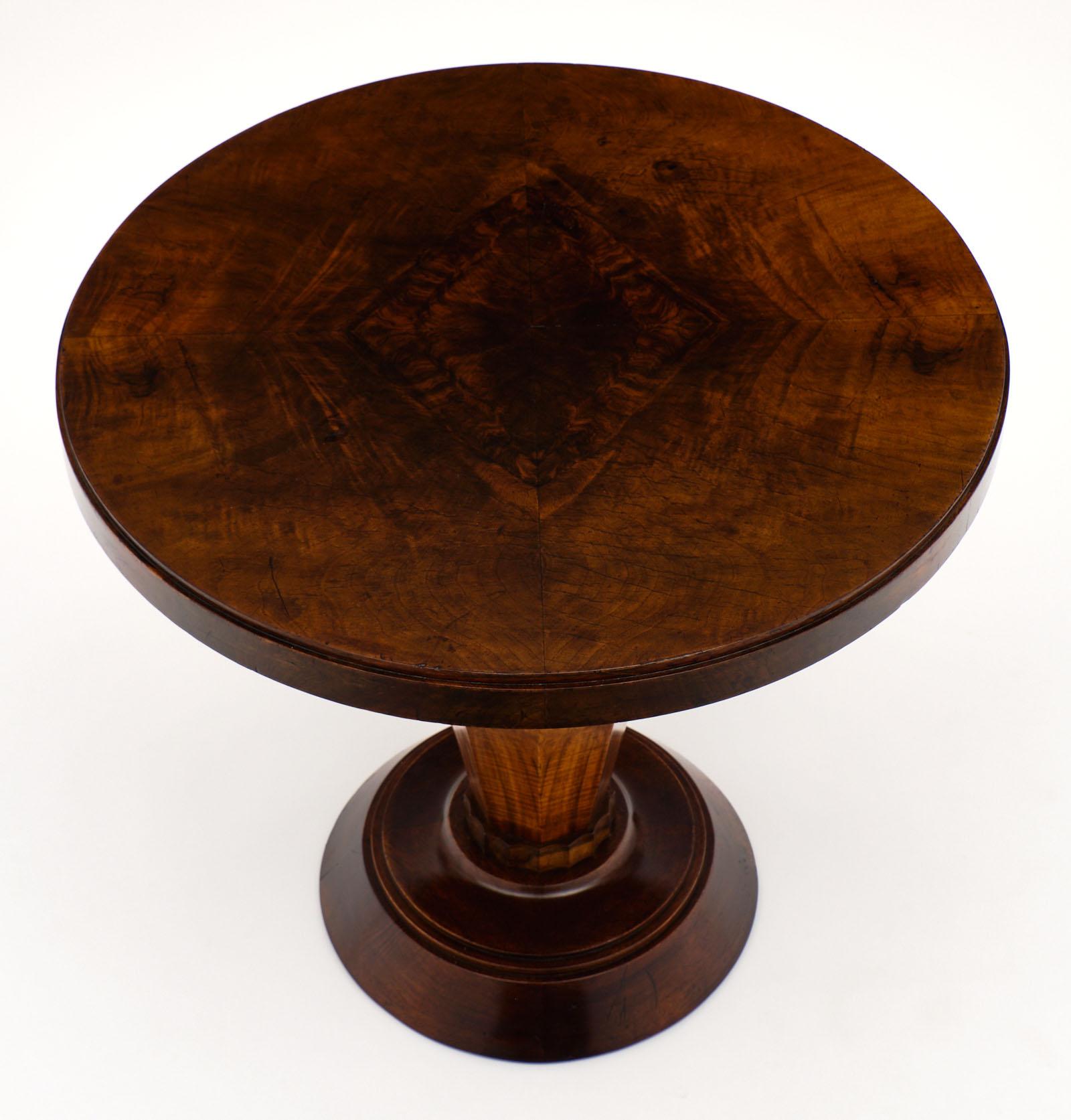 20th Century Walnut Art Deco Period Gueridon