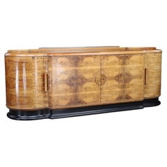 Walnut Art Deco Sideboard by Jindřich Halabala for UP Závody Czechoslovakia 1930
