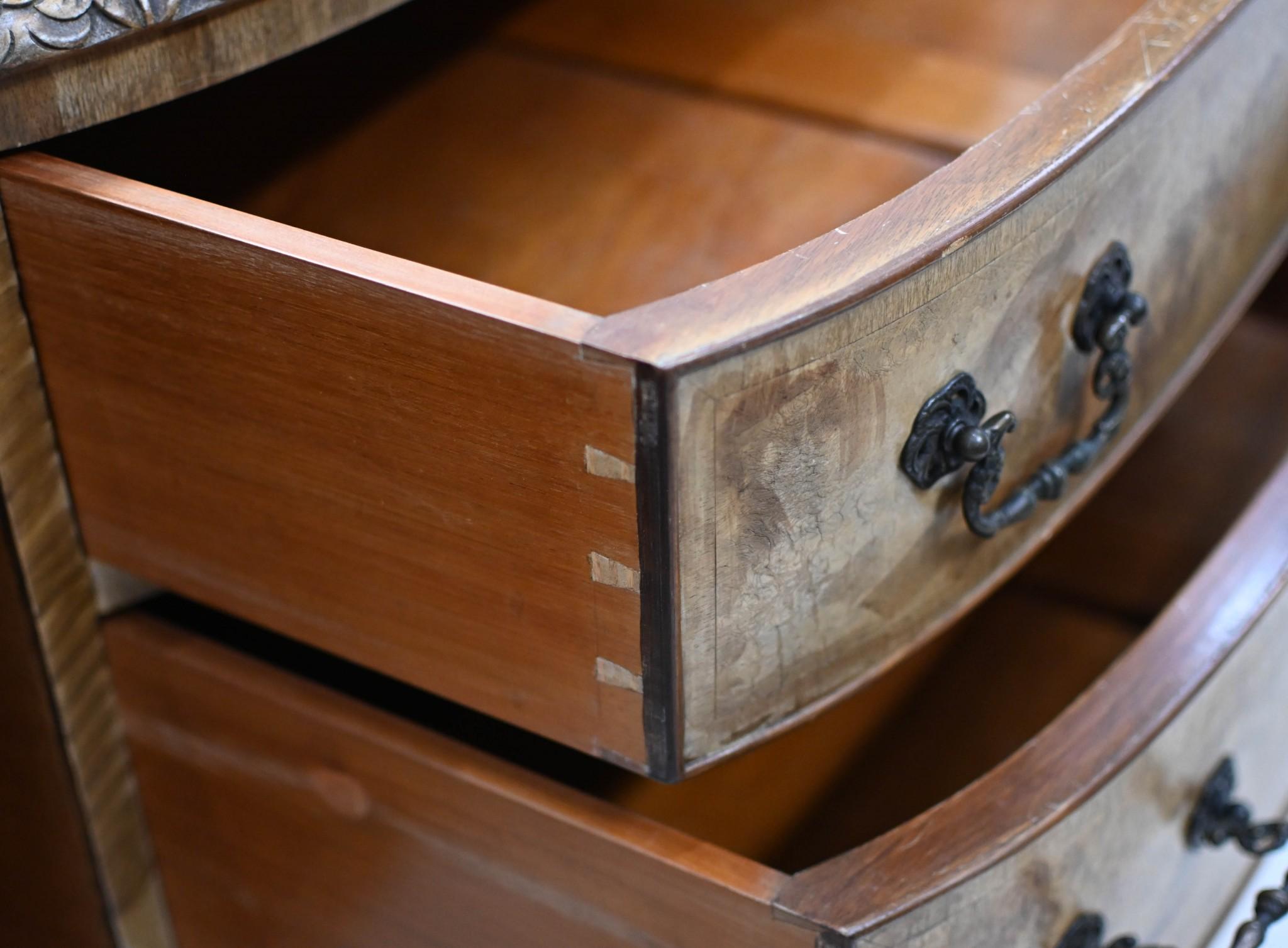 Walnut Art Deco Sideboard Epstein London Server For Sale 2