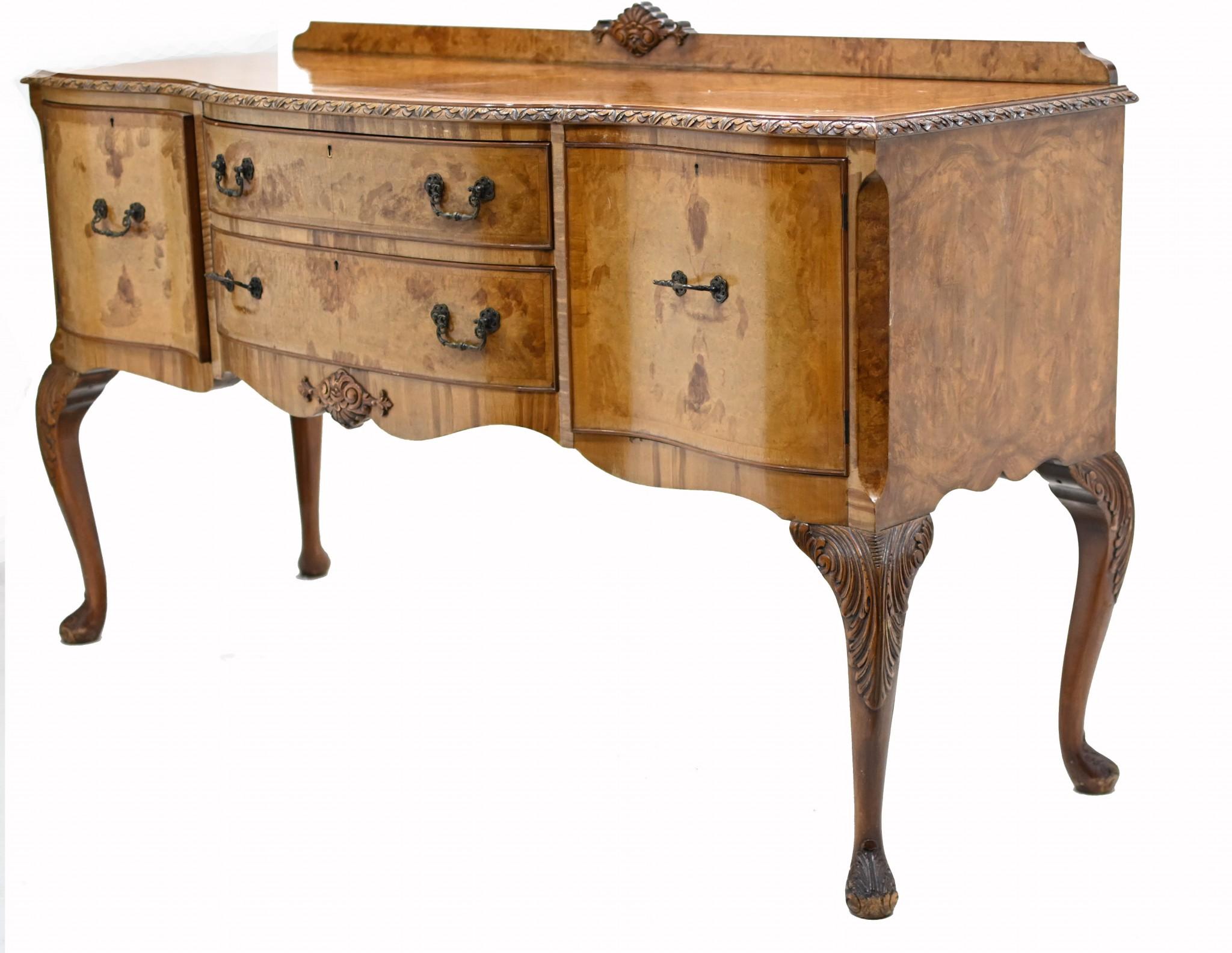 Walnut Art Deco Sideboard Epstein London Server For Sale 3