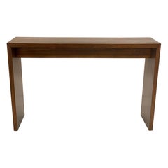 Walnut Art Deco Style Console Table