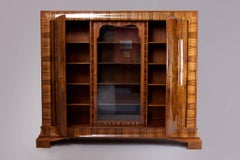 Walnut Art Deco Bookcase, 1920-1929