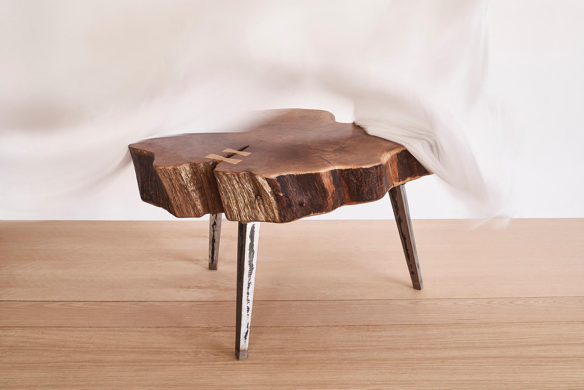 Modern Walnut Arte Coffee Table by Jean-Baptiste Van den Heede