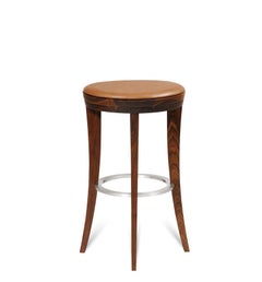 Walnut Ava Bar and Counter Stool by Lee Weitzman, in Stock